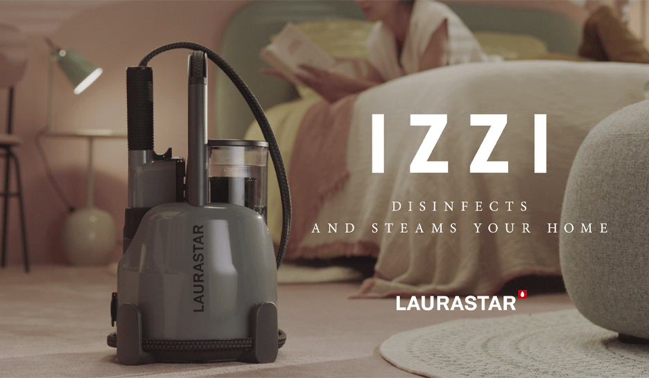 IZZI steamer in a beautiful clean room