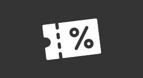 Ticket icon with percentage sign illustrating exclusive offers and discounts for Laurastar Club members